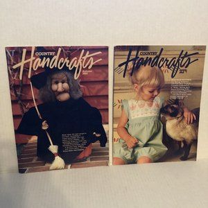 Lot of 2 Country Handcrafts Magazines Autumn 1985 & Spring 1986 Projects Craft